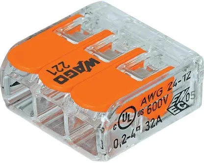 KLEMMLIIST WAGO 3X0,2-4QMM 32A 5TK