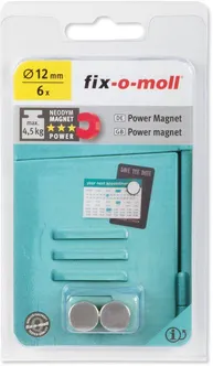 MAGNET D12X3MM, MAX 4,5KG, 6TK