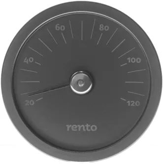 SAUNATERMOMEETER MUST ALUMIINIUM