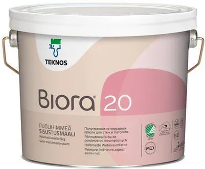 SEINAVÄRV TEKNOS BIORA 20 2,7L VALGE POOLMATT