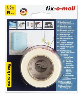 EKSTRA TUGEV MONTAAŽITEIP FIX-O-MOLL 19MMX1,5M VALGE