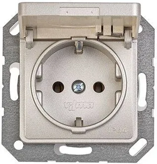 ÜHENE PISTIKUPESA VILMA SL-250 MAANDUSEGA IP44 RAAMITA SHAMPANJA