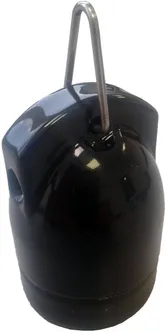 LAMBIPESA FENDE E27 KERAAMILINE MUST AASAGA