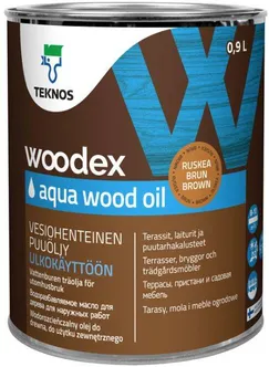 PUIDUÕLI TEKNOS WOODEX AQUA WOOD OIL 0,9L PRUUN