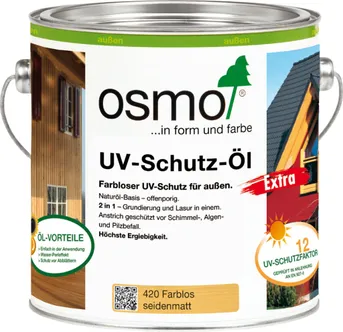 UV-KAITSEGA PUIDUÕLI OSMO 0,125L 420 VÄRVITU SIIDMATT