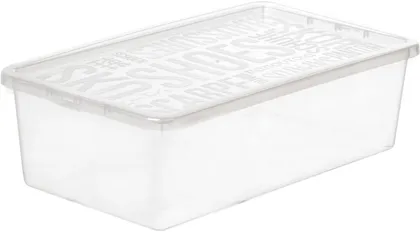HOIUKAST KAANEGA PLAST TEAM BASIC SHOEBOX 19X34X10CM, LÄBIPAISTEV