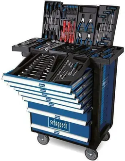 TÖÖRIISTAKÄRU SCHEPPACH TW1000 7 SAHTLI JA 263 TÖÖRIISTAGA