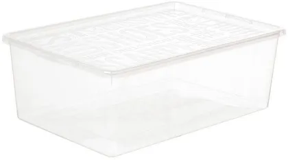 HOIUKAST KAANEGA PLAST TEAM BASIC SHOEBOX 38,5X26X13CM, LÄBIPAISTEV