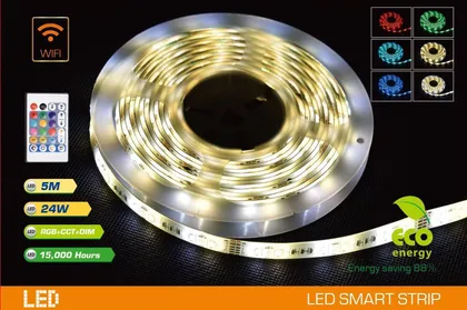 RIBAVALGUSTI SPECTOR LIGHT WI-FI 5M RGB+CCT PULT IP20