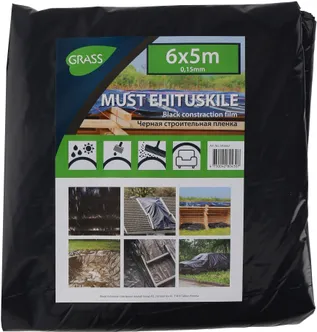 EHITUSKILE MUST 0,15MM 5X6M 30M2