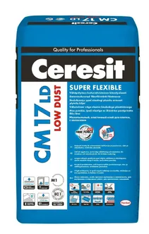 PLAATIMISSEGU CERESIT CM17 SUPER FLEXIBLE LOW DUST 25KG