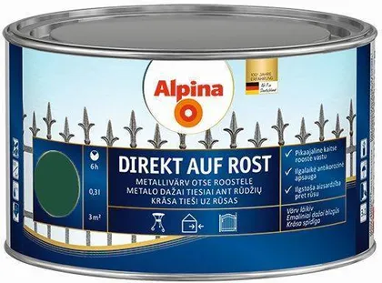 METALLIVÄRV ALPINA DR AUF R 0,3L ROHELINE (RAL6005) LÄIKIV