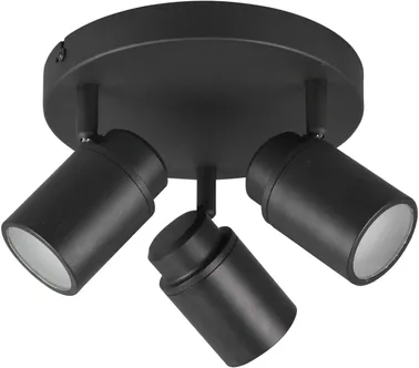 VANNITOAVALGUSTI TRIO ANGELO 3X5W LED GU10 MUST