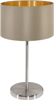 LAUALAMP EGLO MASERLO 1X60W E27 TAUPE/KULDNE