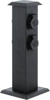 AIAVALGUSTI POST EGLO PARK4 PISTIKUPESADEGA IP44 MUST