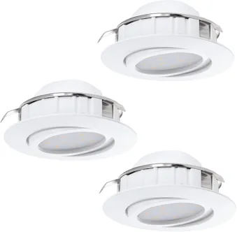 RIPPLAEVALGUSTI EGLO PINEDA 3X4,9W LED 3X360LM 3000K VALGE
