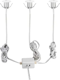 RIPPLAEVALGUSTI EGLO CHANGO 3X1W LED 3X100LM 3000K VALGE