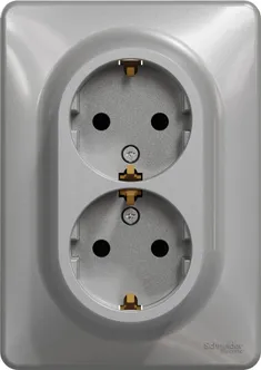 PISTIKUPESA 2-NE M-GA SCHNEIDER-ELECTRIC SEDNA DESIGN ALU