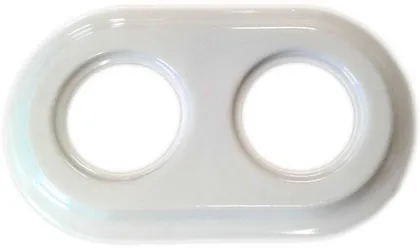 RAAM 2-NE FENDE SÜV KERAAMILINE VALGE