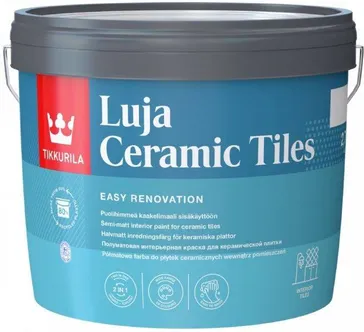 VÄRV TIKKURILA LUJA CERAMIC TILES 2,7L VALGE (A) POOLMATT
