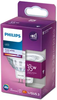 LED LAMP PHILIPS 4,4W-35W MR16 4000K 390LM 36D