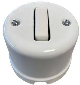 LÜLITI 1-NE FENDE VK PIND KERAAMILINE VALGE