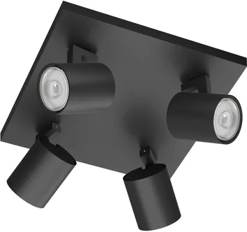 KOHTVALGUSTI PHILIPS RUNNER 4X50W GU10 MUST