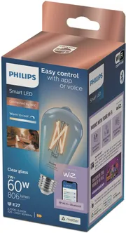 LED LAMP PHILIPS SMART 7W E27 ST64 2700-6500 806LM WIFI BT