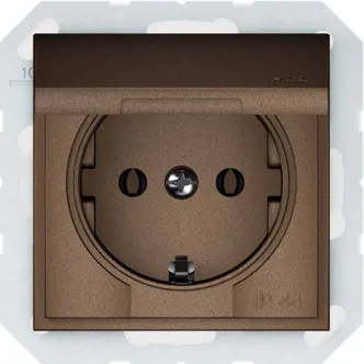 PISTIKUPESA 1-NE VILMA MAANDUSEGA IP44 QR MOCCA RAAMITA