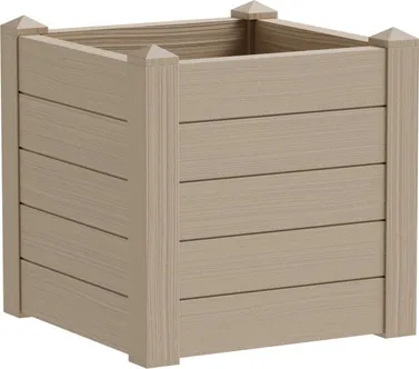 LILLEPOTT TERAPLAST TRAMA 001 42X42X40CM BEEŽ