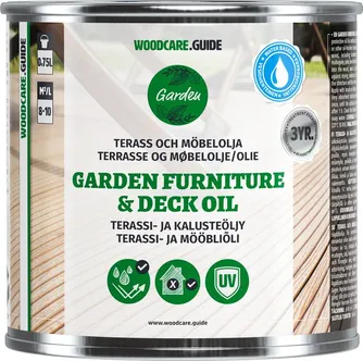 MÖÖBLI- JA TERRASSIÕLI WOODCARE GUIDE 0,75L PRUUN