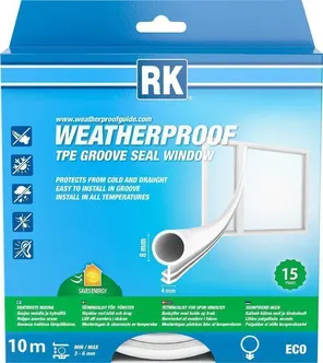 AKNATIHEND/SOONETIHEND RK TPE O-PROFIIL VALGE 8MM 10M