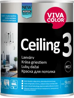 LAEVÄRV VIVACOLOR CEILING 3 AP VALGE MATT 0,9L