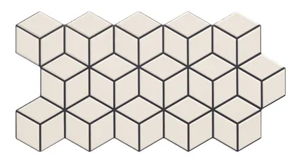 PÕRANDA-JA SEINAPLAAT REALONDA RHOMBUS SNOW MATT 26,5X51CM 0,95M² PAKIS