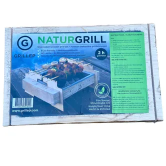 ÜHEKORDNE PUIDUST SÖEGRILL GRILLEP NATURGRILL