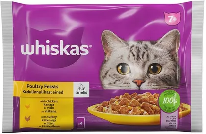 KASSITOIT WHISKAS SEENIOR KIISUEINE VALIK 4X85G