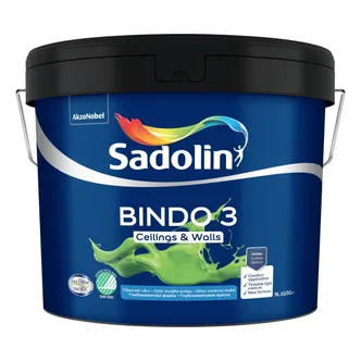 LAE JA SEINAVÄRV SADOLIN OS BINDO 3 BW VALGE 9L TÄISMATT