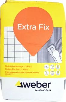 PLAATIMISSEGU WEBER EXTRA FIX 20KG