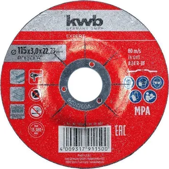 LÕIKEKETAS KWB, METALL 115X3X22MM