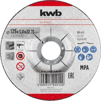 LÕIKEKETAS KWB, METALL 125X3MM, ASTMEGA