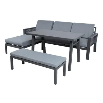 AIAMÖÖBLIKOMPLEKT DELGADO NURGADIIVAN, LAUD, PINK