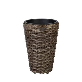 LILLEPOTIÜMBRIS WICKER D28XH40CM TUMEPRUUN