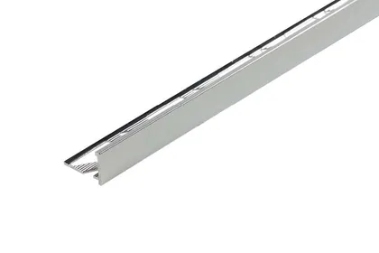 PLAADILIIST CEZAR L-PROFIIL ALUMIINIUM 10X18X2500MM ANOD. LÄIKIV HÕBE