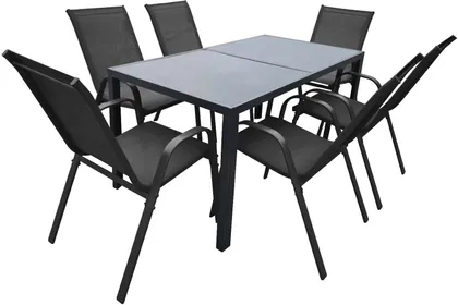 AIAMÖÖBLIKOMPLEKT 7-OSALINE METALL