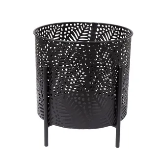 LILLEPOTIÜMBRIS CHIA D25XH28CM, MUST