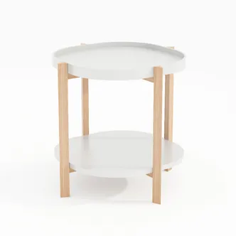 ABILAUD NORAH 50X50XH55CM, VALGE