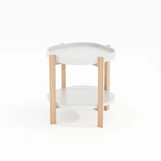 ABILAUD NORAH 40X40XH60CM, VALGE