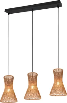 RIPPVALGUSTI TRIO BIJOU 3XE27 PRUUN/PABERLÕNG