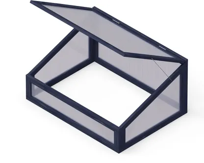 MINIKASVUHOONE ISTUTUSKASTILE UPYARD 80X60CM MUST