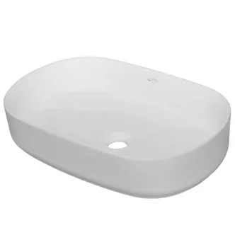 KERAAMILINE VALAMU ISVEA INFINITY Ø55X36CM OVAAL VALGE